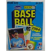 1984 Fleer Baseball Cello Box (Reed Buy)