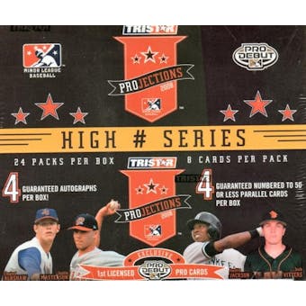 2008 TriStar Projections Baseball High Series Hobby Box