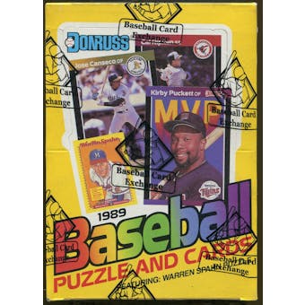 1989 Donruss Baseball Wax Box (BBCE)