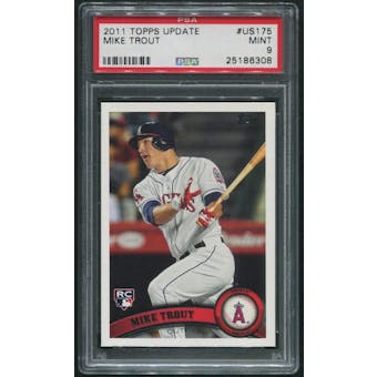 2011 Topps Update Baseball #US175 Mike Trout Rookie PSA 9 (MINT)