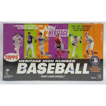 2015 Topps Heritage High Number Baseball Hobby Box (Reed Buy)
