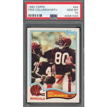 1982 Topps #44 Cris Collinsworth RC PSA 10 *1043 (Reed Buy)