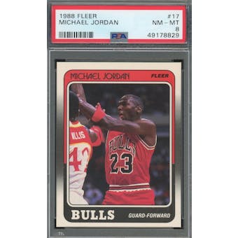 1988/89 Fleer #17 Michael Jordan PSA 8 *8829 (Reed Buy)