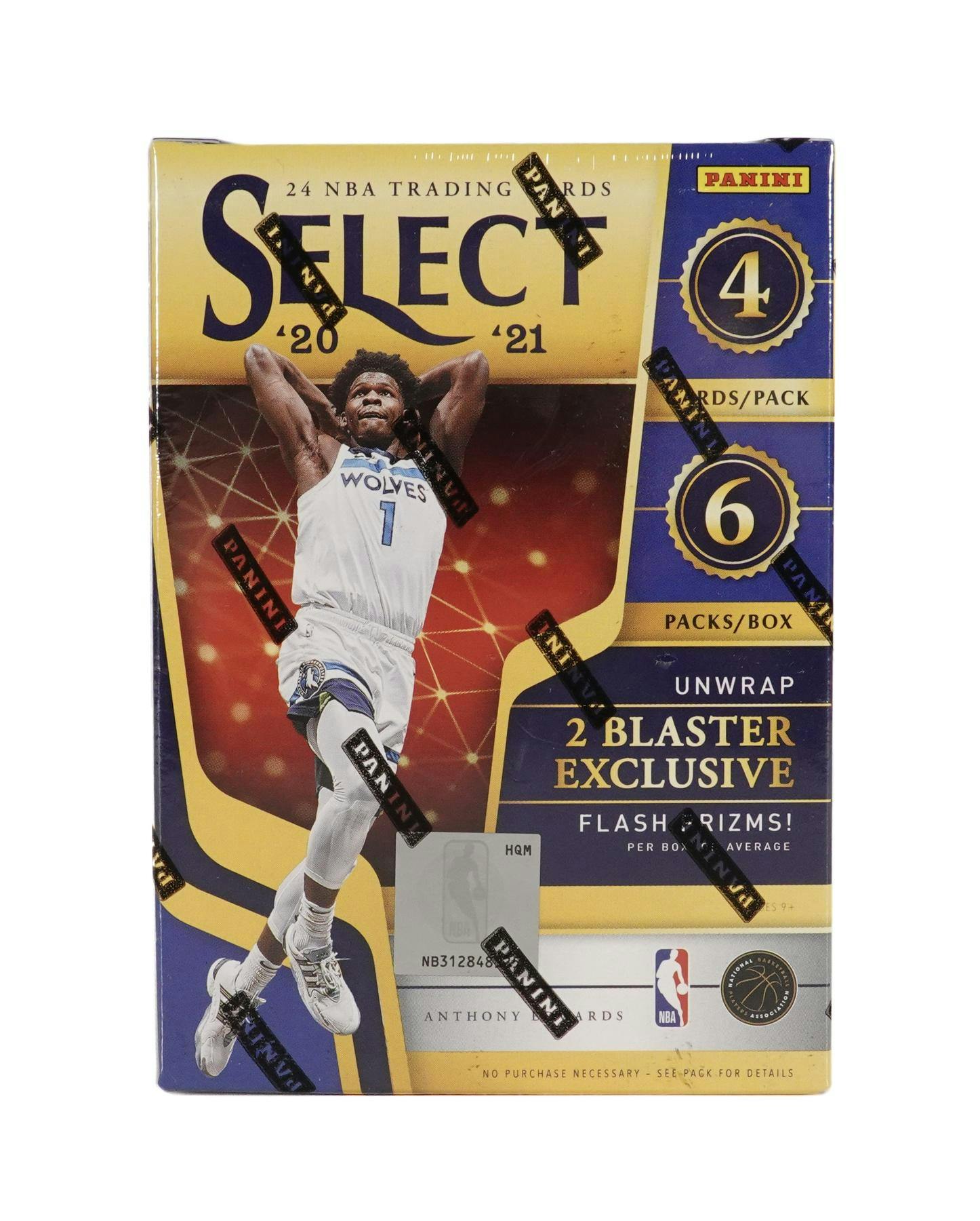 2020-21 Panini Select NBA Basketball Trading Cards Hanger Box - Shimmer  Prizm