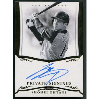 2018 Donruss Private Signings #PSS03 Shohei Ohtani Rookie Auto #34/50