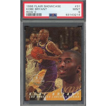 1996/97 Flair Showcase Row 0 #31 Kobe Bryant PSA 9 *3214 (Reed Buy)