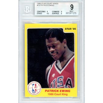 1986 Star Court Kings #14 Patrick Ewing BGS 9 9/9.5/9/9 *1275 (Reed Buy)