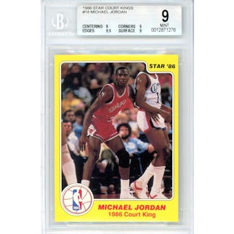 1986 Star Court Kings #18 Michael Jordan BGS 9 9/9.5/9/9 *1276 (Reed Buy)