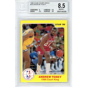 1986 Star Court Kings #29 Andrew Toney BGS 8.5 8/9.5/8.5/8.5 *6589 (Reed Buy)