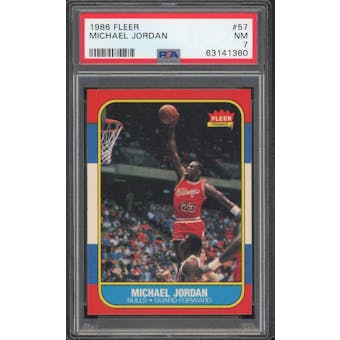 1986/87 Fleer #57 Michael Jordan PSA 7 *1360 (Reed Buy)