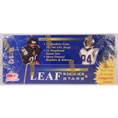 1998 Leaf Rookies & Stars Football Hobby Box (Reed Buy)