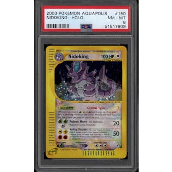 Pokemon Aquapolis Nidoking 150/147 PSA 8 *809