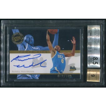 2008 Press Pass #PPRW Russell Westbrook Power Pick Rookie Auto #072/199 BGS 8.5 (NM-MT+)