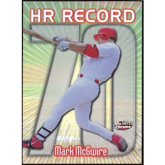 1999 Topps Superchrome Refractors #34 Mark McGwire HR 70 (Reed Buy)