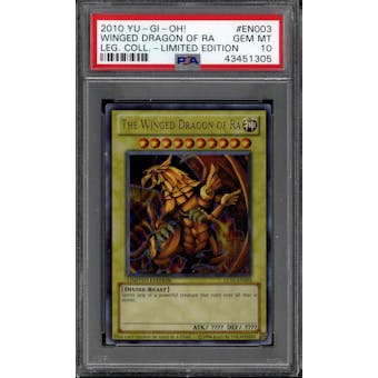 YuGiOh Legendary Collection The Winged Dragon of Ra Limited LC01-EN003 PSA 10 GEM MINT