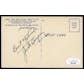 Jack Dempsey Autographed "Champion of the World" Postcard JSA RR47458 (Reed Buy)