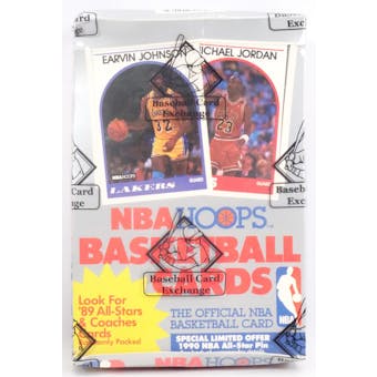 1989/90 Hoops Series 1 Basketball Wax Box (BBCE) (Reed Buy)