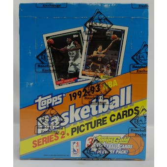 1992/93 Topps Series 2 Basketball Rack Box (BBCE) (Reed Buy)