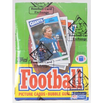 1987 Topps Football Wax Box BBCE (Reed Buy)