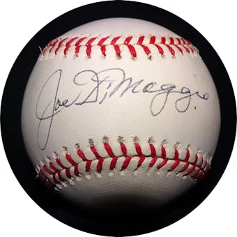 Joe DiMaggio Autographed AL Brown Baseball XX07618 (Reed Buy)