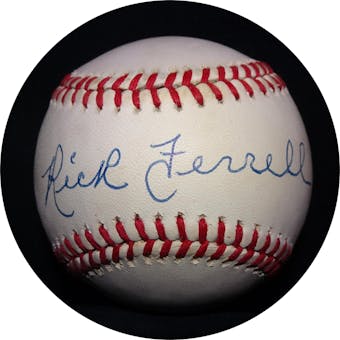 Rick Ferrell Autographed AL Brown Baseball RR92949 (Reed Buy)