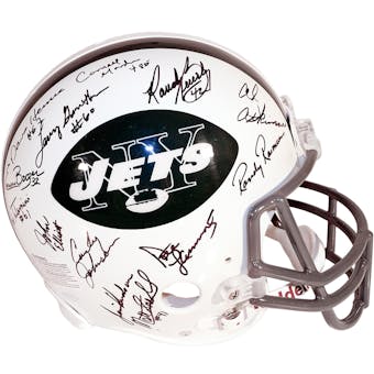 1969 New York Jets Autographed Authentic Proline Team Signed Helmet (Steiner)