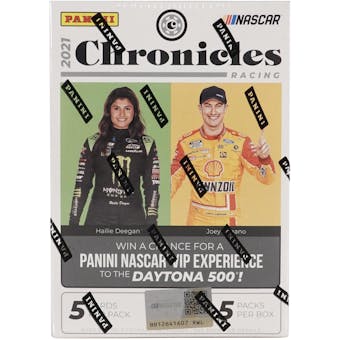 2021 Panini Chronicles Racing 5-Pack Blaster 20-Box Case