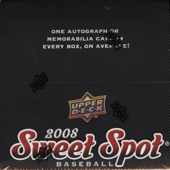 2008 Upper Deck Sweet Spot Baseball Hobby Box