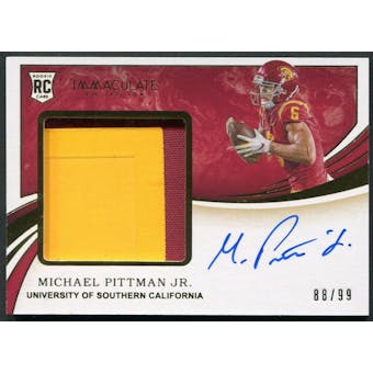 2020 Immaculate Collection Collegiate #147 Michael Pittman Jr. Rookie Patch Auto #88/99