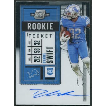 2020 Panini Contenders Optic #115 D'Andre Swift Rookie Auto