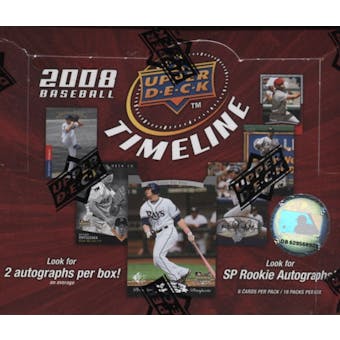2008 Upper Deck Timeline Baseball Hobby Box