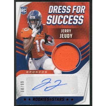 2020 Rookies and Stars #7 Jerry Jeudy Dress for Success Rookie Jersey Auto #68/99