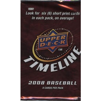 2008 Upper Deck Timeline Baseball Hobby Pack (Lot of 3)