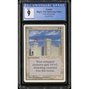 Magic the Gathering Unlimited Castle CGC 9 NEAR MINT (NM)