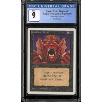 Magic the Gathering Unlimited Howl from Beyond CGC 9 NEAR MINT (NM)