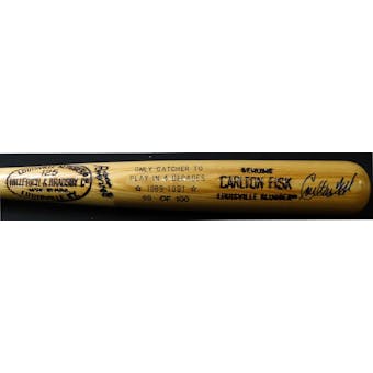 Carlton Fisk Autographed Louisville Slugger "4 Decades" #/100 JSA RR92499 (Reed Buy)