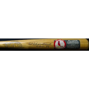 Red Schoendienst Autographed Cooperstown Bat "MLB Team Series" St. Louis Cardinals (HOF 89) JSA RR92496 (Reed