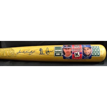 Nolan Ryan/Sandy Koufax Autographed Cooperstown Bat "No Hitter" #/202 JSA XX07562 (Reed Buy)