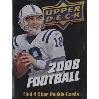 2008 Upper Deck Football Hobby Pack