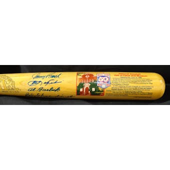 Quad signed National Baseball HOF and Museum Cooperstown Bat JSA XX01511 (Reed Buy)
