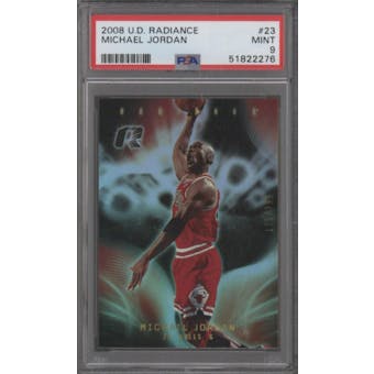 2008/09 Upper Deck Radiance Michael Jordan /299 #23 PSA 9 (Mint)