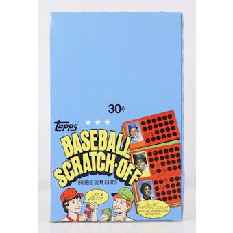 1981 Topps Scratch-Off Baseball Wax Box (Reed Buy)