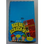 1981 Topps Scratch-Off Baseball Wax Box (Reed Buy)
