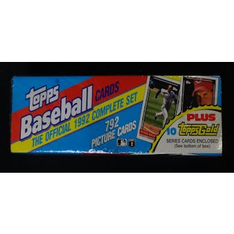 1992 Topps Baseball Factory Set (w/pre-production cards) (Reed Buy)