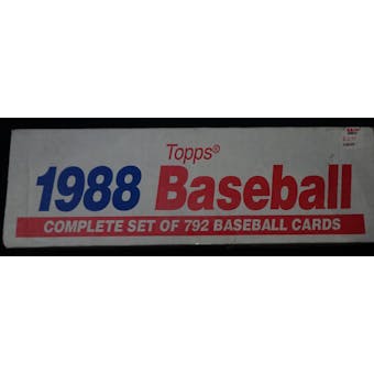 1988 Topps Baseball Factory Set (white box) (Reed Buy)