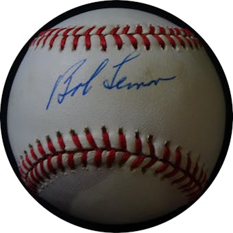 Bob Lemon Autographed AL Brown Baseball JSA RR92742 (Reed Buy)