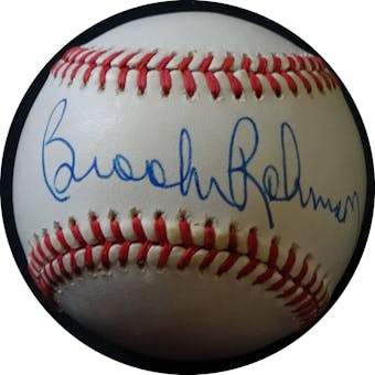 Brooks Robinson Autographed AL Brown Baseball JSA RR92789 (Reed Buy)