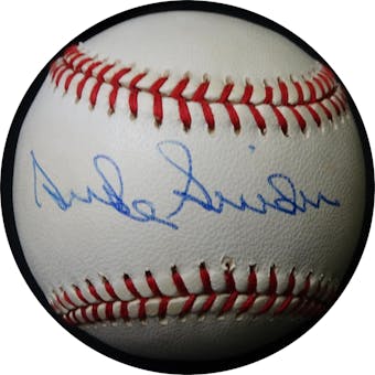 Duke Snider Autographed NL White Baseball JSA RR92803 (Reed Buy)