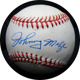 Johnny Mize Autographed AL Brown Baseball JSA RR92749 (Reed Buy)