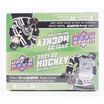 2021/22 Upper Deck Series 2 Hockey Retail 24-Pack Box (Lot of 3)